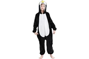 HAHASHOW Combinaison Pyjama Enfant Grenouillère Surpyjama Enfants Cosplay Cartoon Animaux à Capuche Unisexe Grenouillères Vêtements de Nuit Garcon Fille 3-12 Ans