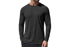 GOLDPKF Men's Sun UV Protection Shirts UPF 50+ Long Sleeve Quick Dry Outdoor Hiking Walking Fishing Lightweight T-Shirt