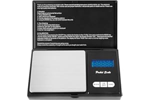 GVEFIVME Taschenwaage, 500g / 0,01g Digitale Waage Feinwaage Digitalwaage Goldwaage Münzwaage Schwarz, Akku enthalten