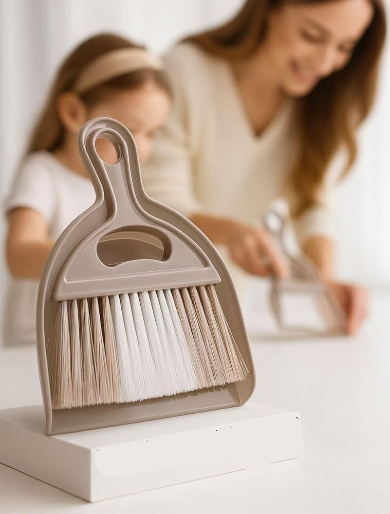 Transformacion Minimal Tasarım El Faraşı Ve Fırça Seti Masaüstü Mutfak Tezgahı Mini Süpürge, 7430000722553