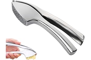 YUREMEEY Presse Ail, Ecrase Ail Manuel, Hachoir à Gingembre, Très Facile Utiliser Et Nettoyer, Facile à Presser,Hachoir Ail Professionnel inoxydable