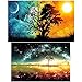 Produktbild INSANY 2 Pack 5D Diamant Stickerei DIY Malerei Strass Rhinestone Kit, Kunsthandwerk Stich Zuhause Dekor Starry Sky And Sun & Moon.
