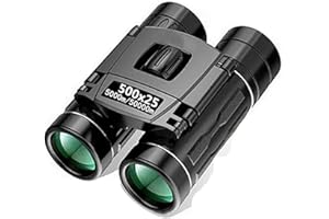 YQVEOT Visión nocturna profesional, Telescopio portátil con Zoom Hd 500X25, binoculares de 5000M/50000M, potente visión de larga distancia plegable, , deportes de acampada al aire libre para viajes, acampada