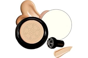 VOKKRV Mushroom Head CC Creme,Fond de Teint Couvrant Imperfections, Air Cushion BB Cream,Hydratant Eclaircissant Fond de Teint Couvrant Imperfections Durable Maquillage Nude (Natural)
