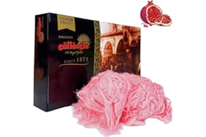 Gulluoglu Candy Floss (Pişmaniye), Luxury Turkish Cotton Candy, Special Halva 0.55lb Cotton Pismaniye- Pismaniye Turkish (Pomegranate)