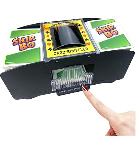 Mélangeur De Cartes Automatique AVUMDA - Rechargeable 2000 MAh - Compatible 1-2 Jeux (poker, UNO, Blackjack) - Silencieux Et Portable