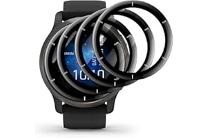 XDESIGN Protection Écran pour Garmin Venu 2 [3 Pièces][Anti-Rayures][Sans Bulles][Sensible au Toucher][Ultra HD] Film de Protection en TPU Flexible [Anti-Empreintes][3D Bord incurvé Plein Couverture]