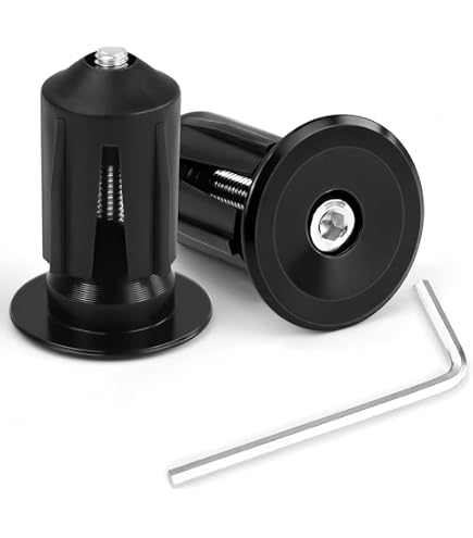Lenker-Endstopfen – 1 Paar, PVC, Schwarz, Für Rennrad, Mountainbike, BMX (passend Für Griffe 17,5–23 Mm)