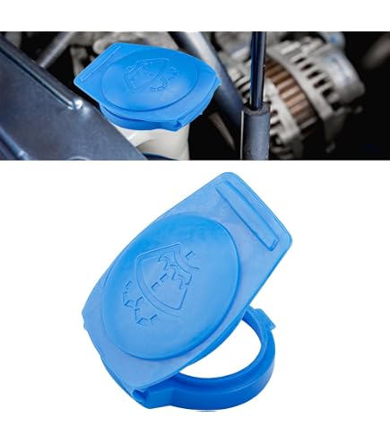 Copertura Tappo Vaschetta Lavavetri Giallo Compatibile Con Renault Megane MK3, Scenic MK3, Fluence – 289158965R - 4