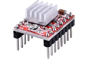 Hiletgo 5pcs A4988 Pilote de Moteur Pas à Pas et Dissipateur Thermique pour Pololu RepRap Prusa Mendel Rampes