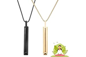 QJFHURB 2pcs Anapana Atmungshalskette Rauchfrei Hoki Halskette Gegen Angst RaucherentwöHnung RauchentwöHnung Hilfsmittel HöKi Halskette Gegen Angst RauchentwöHnung Kette Atemkette RauchentwöHnung