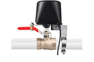 ZigBee Water valve, UseeLink Smart Water/Gas Valve Compatible with Alexa/Google Home Remote Control, Need Tuya Hub, Intelligent Valve Control Water Off Timer Irrigation Controller