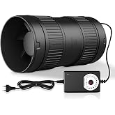 FanGoFast 100mm Air Extractor Fan with Adjustable Controller, 221m&sup3;/h DC Motor In-Line Duct Extractor Fan for Bathroom, Boost
