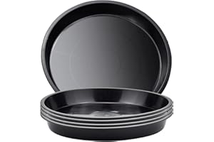 LUOCAI 5 Pcs Plant Saucer 25cm Plastic Plant Pot Saucer Durable Flower Pot Drip Trays Plants Garden Saucers for Indoor Outdoor Thicker Plant Trays for Pots