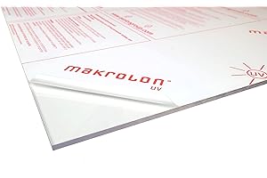 Polycarbonat Platte UV transparent Exolon/Makrolon UV (3,0 mm, 750 x 680 mm)
