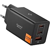 Spigen 67W USB-C + USB-A 3 Port Hızlı Şarj Aleti PPS 3.0 Desteği Isı D&uuml;ş&uuml;ren GaN Pro Destekli Akım Korumalı G&uuml;&ccedil; Adapt&ouml;r&uuml; iPho