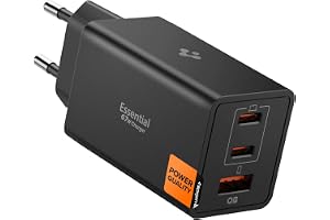 Spigen 67W USB-C + USB-A 3 Port Hızlı Şarj Aleti PPS 3.0 Super Hızlı Şarj GaN Pro Isı Düşürücü Güç Adaptörü Akım Koruma iPhone & Android & iPad & MacBook Type-C Siyah - ACH09458 (Spigen TR Garantili)
