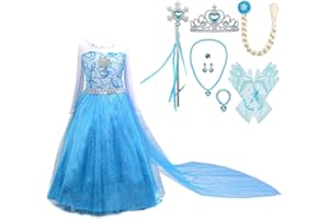 Lito Angels Vestito da Principessa con Mantello Staccabile e Accessori, Costume per Bambina