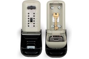 SUPRA C500 Pro Key Safe – High Security Police Preferred Outdoor Attack-resistent tryckknapp väggmonterad nyckelskåp. Låslåda för nycklar, brickor, åtkomstkort