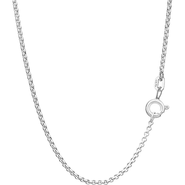 NKlaus Catana D'Ancora In Argento 925 Per Donna, Lunghezza 70 Cm, Larghezza 2.5 Mm, Peso 4.97 G, Con Chiusura Punzonata