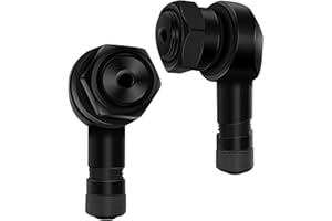 JatilEr Extensión de válvula de neumático, 2 piezas, tallos de válvula, vástago de válvula de neumático, tubo de extensión de válvula de 90 grados, camión, moto o moto