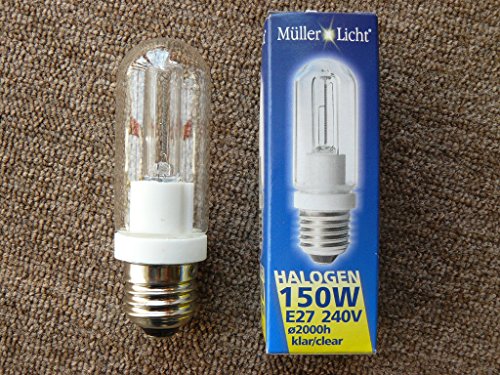 Preisvergleich Produktbild Müller Licht Halogenglühlampe mit Hüllkolben E27, 150W, klar