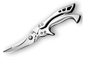 BLITZHAUS Geflügelschere Profi - Heavy Duty Fleischschere für Fleisch und Geflügel - Scharfe Knochenschere – Hähnchenschere Abnehmbare