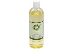 R V Essential Pur porteur d'huile de carthame 100ml (3.38oz) - Helianthus Annuus (100% Pur et naturelle pressée à froid) Pure Safflower Carrier Oil