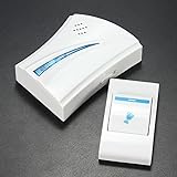 OXSAM Wireless Doorbell Kit Over 100 Feet Range 32 Rings Door Bell Chime LED Flash Cordless Calling Remote Control Door Bell 