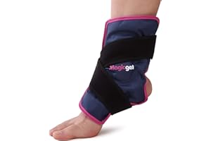 Magic Gel Cavigliera Ghiaccio Gel Riutilizzabile - Fascia Ghiaccio per Caviglia - Fascia per Ginocchio Polso Gomito - Impacco Freddo da Freezer - Compressione Morbida e Flessibile