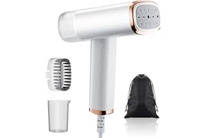 AUIRSHIKY Stiratore a Vapore Portatile, 1000W Portatile da Viaggio Stiratore, ferro da stiro portatile orizzontale e verticale 2 in 1, Mini Stiratrice Verticale, stira camicie da per la casa e il viaggio