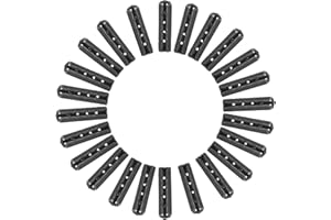 TEAAHA Aglets do sznurowadeł, 24 szt., koronkowe końcówki butów, wymienne zaślepki paracord, struny do bluzy z kapturem, metalowa końcówka, sznurek do butów, skrócenie, aglet, końcówki do trampek