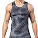 Produktbild UJUNAOR Herren Tank 3D Druck T-Shirt Bluse Fitness Basic Tank Top Sommer(Grau,Medium)