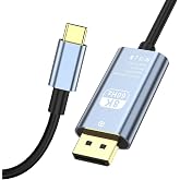 Coverzone Type-C to DP Kablo, 8K 60Hz 200cm Y&uuml;ksek Hızlı, Tip C to Displayport Kablo 2 Metre Uzunluğu USB C Displayport 200cm