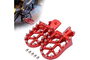 FAST PRO Estriberas de pie de Motocicleta para Pedal para Hon.da CRF150F CRF230F 2003-2019, Color Rojo