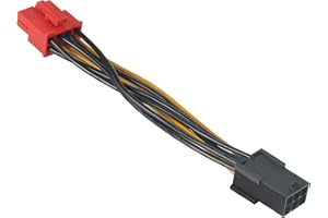 Akasa PCIe 6pin to PCIe 2.0 8pin Adapter | PCIe PSU Connector | 100mm | AK-CB052