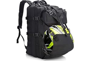 YOUNGOA Military Backpack 45 L, Army Tactical Bag Backpack for Men Women, Molle Helmet Motorcycle Backpack Many Compartments for Outdoor Survival Camping Sports Trekking Hiking