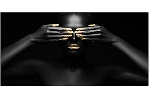 Tulup Impression sur verre100x50 cm Image Tableau Photo décorative panoramique pour la Cuisine et Le Salon - Personnes - Femme en Noir - Noir