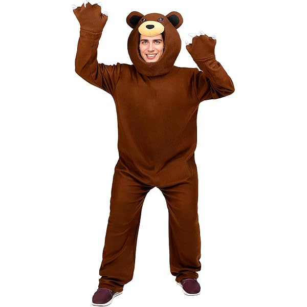 Costume Da Mascotte Orso Marrone Adulti, Abo Da Festa Feste Di Natale