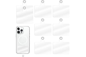 NODCOWS Juego de 8 Parche de Cordón para Teléfono, Parches de Repuesto para Teléfono con Anillo, Multifuncionales e Impermeables para la Mayoría de los Smartphones