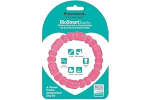 Rosewood Biosafe Puppy Ring Dog Toy, Pink