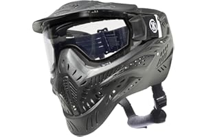 HK Army HSTL Goggle Paintball Airsoft Mask with Anti Fog Thermal Lens (Black/Clear Lens)