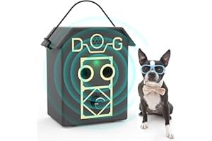 TOHOYARD Antiabbaio Ultrasuoni per Cani, 4 Regolabile Frequenza Abbaio Controllo Deterrenti, 55 Piedi Portata Efficace Dispositivi Anti Abbaio per Cani di Piccola e Grande Taglia, Antiabbaio per Cani