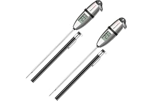 ThermoPro Kitchen Thermometer Digital Instant Read Food Thermometers with Long Probe 13.5 cm and LCD Display Suitable for Gri - 1