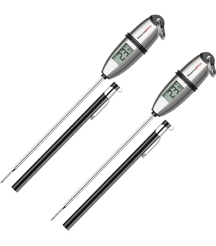 Thermomètre Cuisine Numérique DOQAUS - Sonde Pliable, étanche IPX6, Plage -50°C à 300°C, Lecture Instantanée