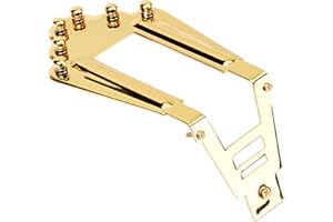 Funight - Cordiera per chitarra, alla moda, stile Gypsy jazz, cordiera per chitarra acustica, ponte strumenti musicali - dorato