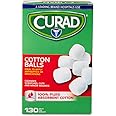 Curad Sterile Cotton Balls, 1', 130/Box