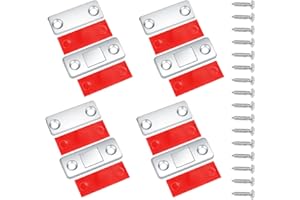 VARHHUXHA 4 Piezas Imanes Puertas Armarios, Cierre Magnetico para Puerta, Pestillo Puerta Corredera, Iman Magnético Pestillo de Cocina Cierre Cajones Alacena Clausura Cerradura Magnetica