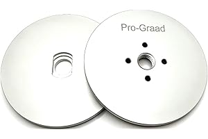 Pro-Graad 3” Aluminum Insertable Safety Flange for Airway Buffing & Polishing Wheels Without Center Plates, Self-Tightening Flanges, for use with 5/8”-11 Threaded Tools and 3” Center Airway Buffs