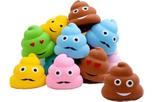 SMILE ITEMS Pack 20 Squishy Caca Emoji | Regalos para Cumpleaños Niños, Relleno para Piñata Infantil, Juguetes para Regalos, Sorpresas para Bolsas de Fiesta, Recuerdos, Detallitos, Fiestas Infantiles
